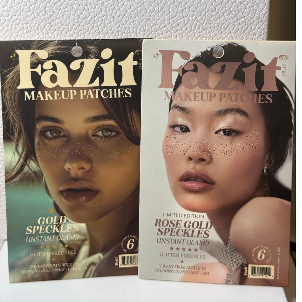 Fazit Makeup Patches GLITTER FRECKLES - Gold Speckles & Rose Gold Speckles - NEW